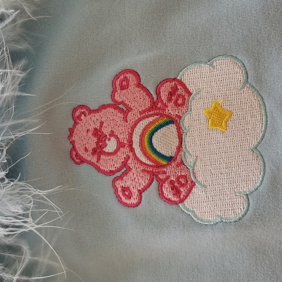 Dolls Kill 3x Care Bears baby blue tank top - Picture 2 of 4